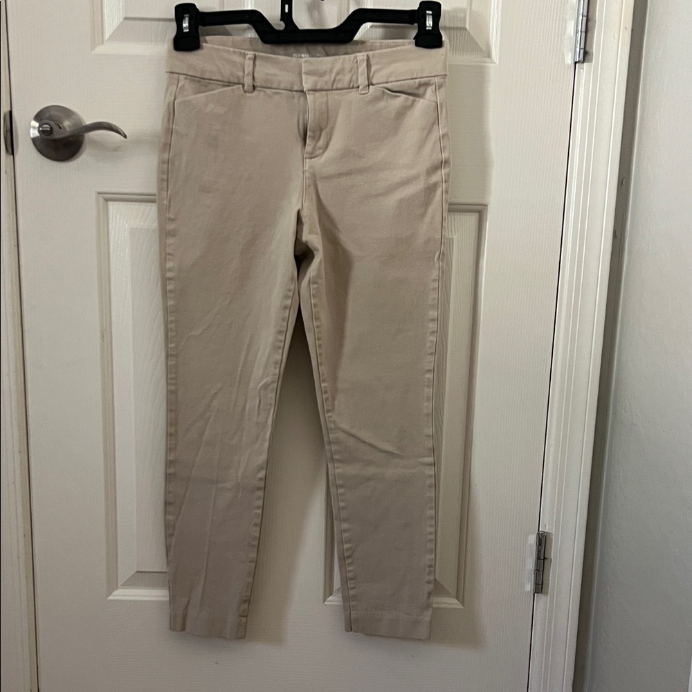 Womens Old Navy Khaki Pixie Anke Pants
